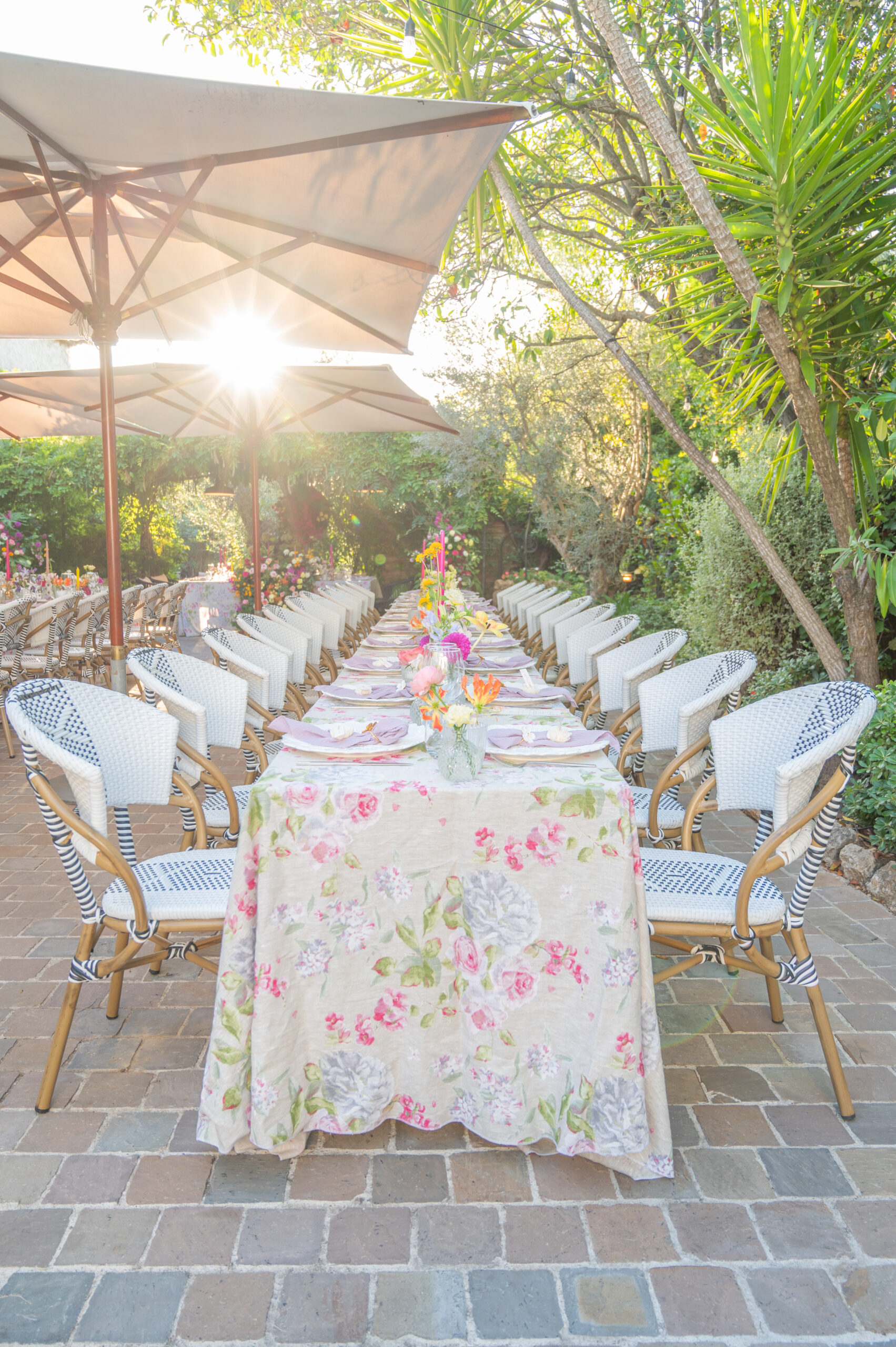 Table de mariage fleurie